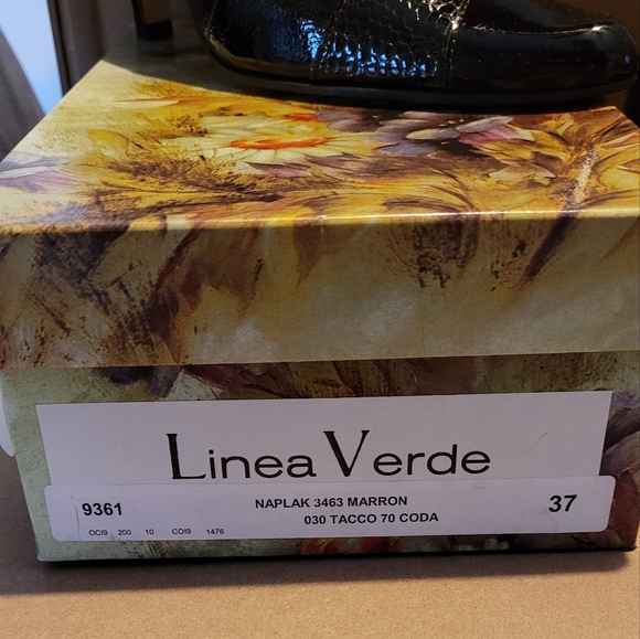 Linea Verde For Elio Size 37 Ladies ITALIAN LEATHER Maroon  Coda Heels Booties - Picture 15 of 16